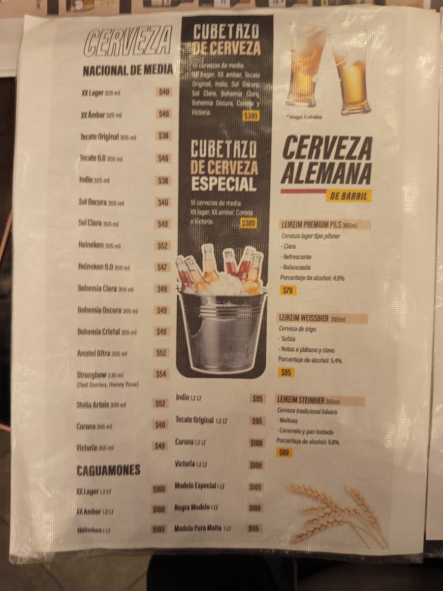 La Terraza de Lerdo Menu - Image 2